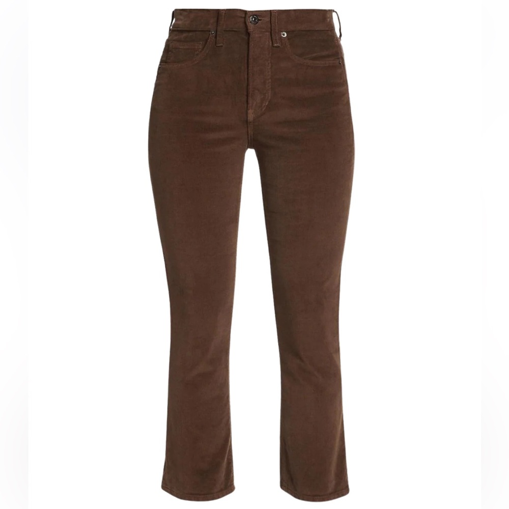 Veronica Beard Carly stretch corduroy cropped flare